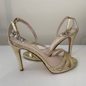 Caparros, Gold strappy heels, size 6.5